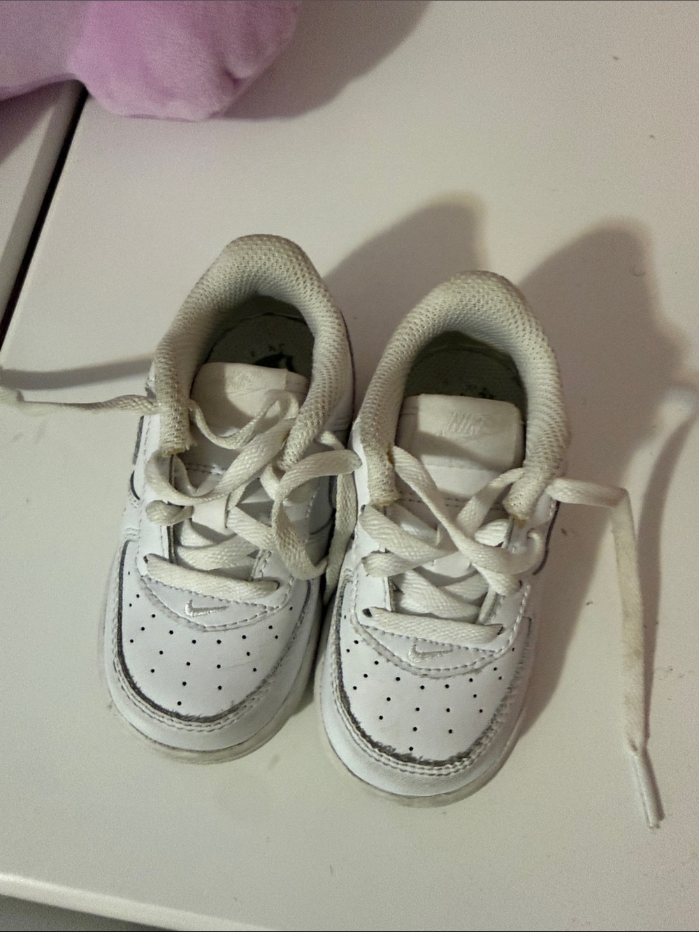 White Kids Sneakers - Classic Casual Shoe